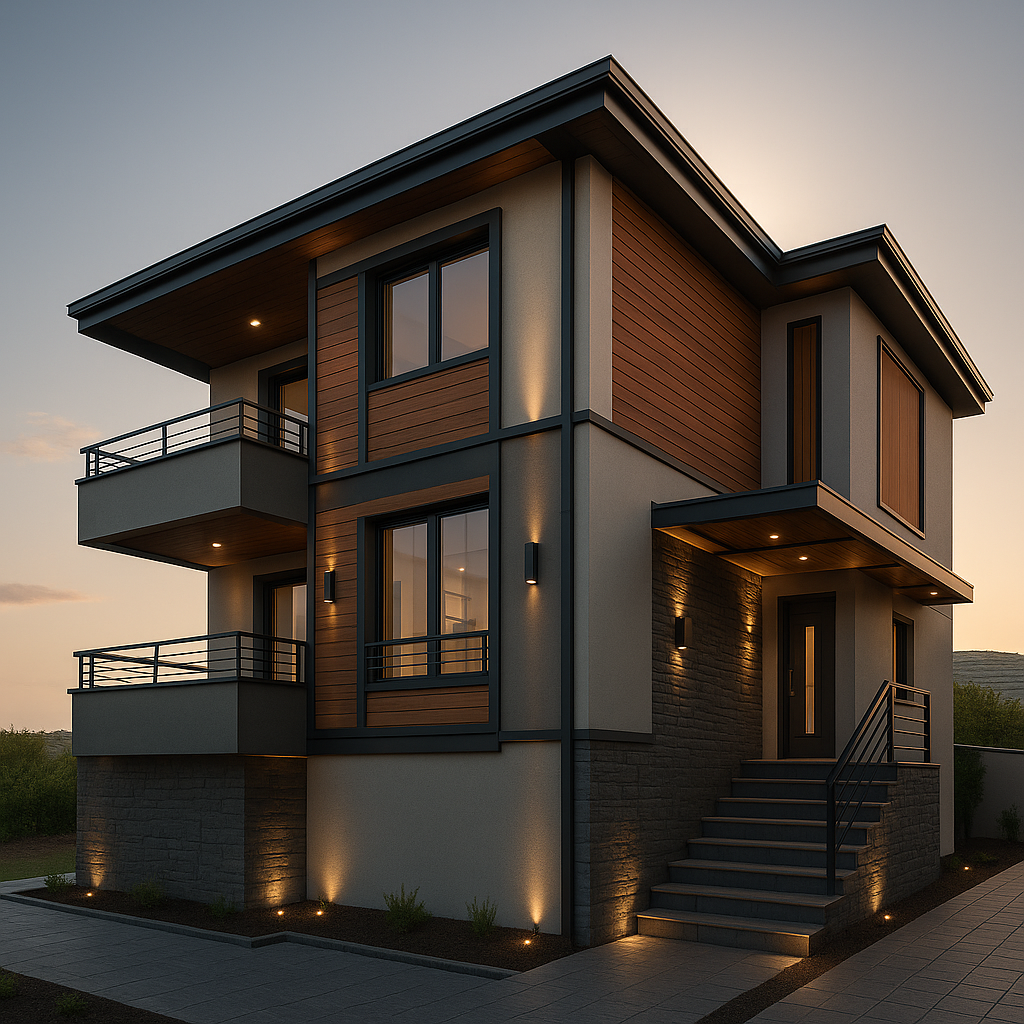 Modern mimari villa tasarımı Kayseri - Kalmaz Grup